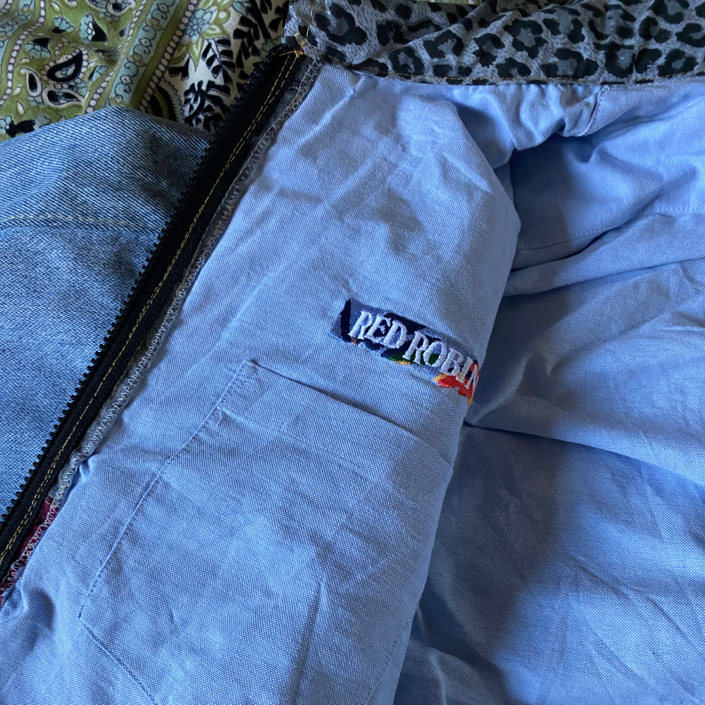 Reworked Denim Patchwork Jacket Carhartt-Style 7