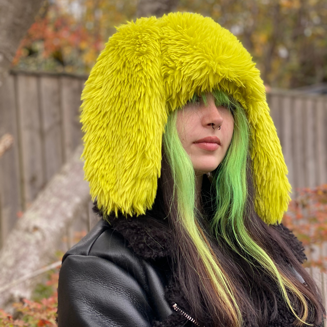Warm Fluffy Floppy Rabbit Hat