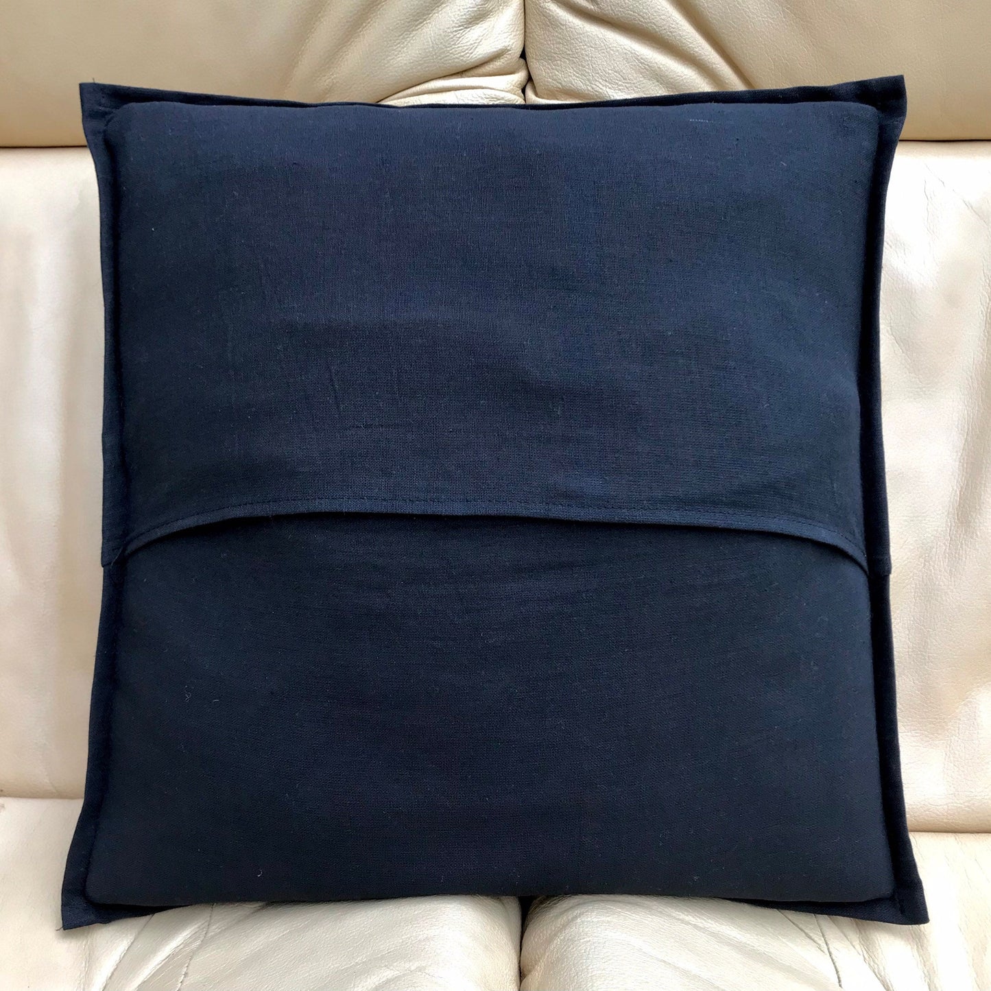 Black Floral Kantha Cushion Cover