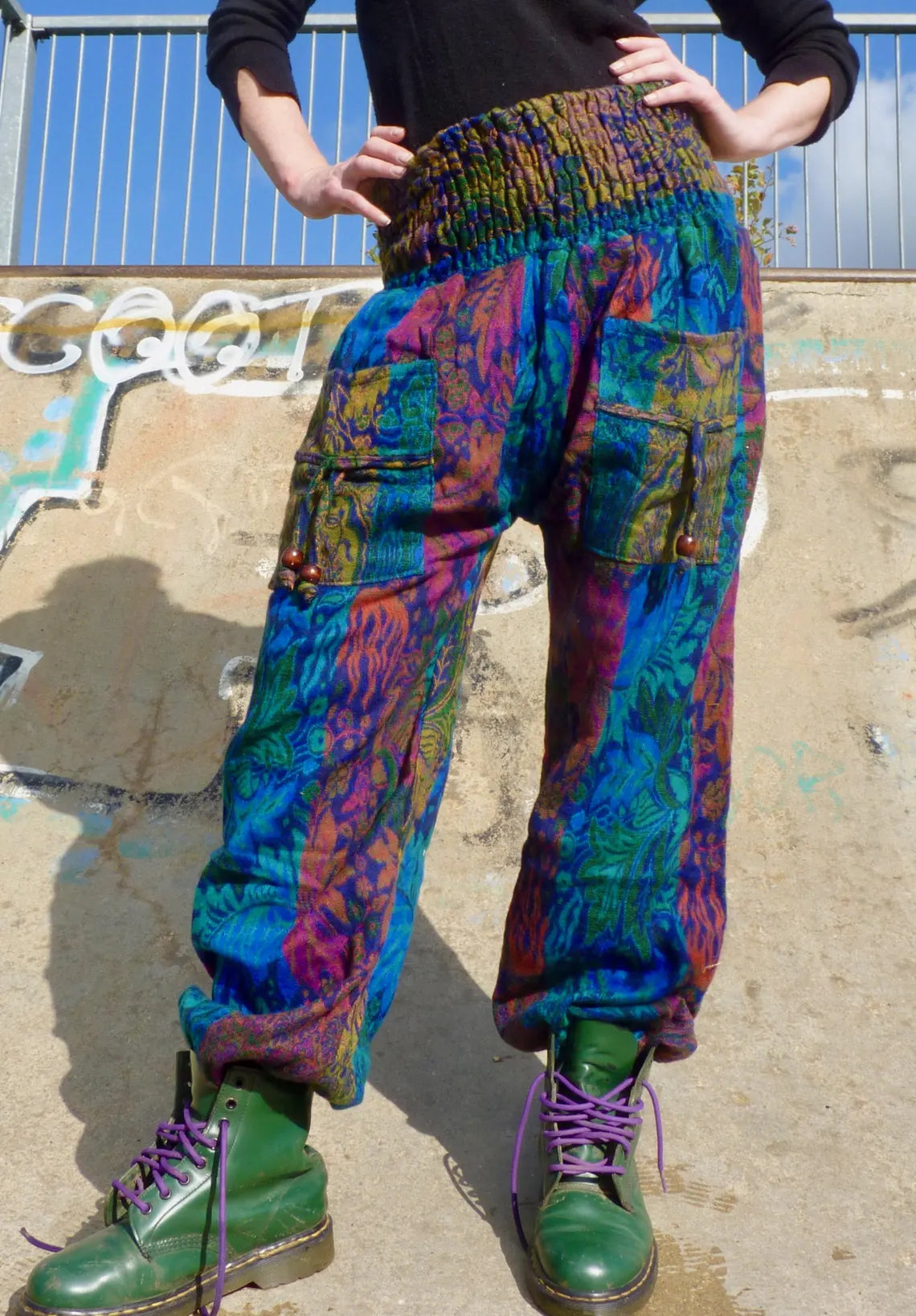 Cosy Warm Winter Blanket Trousers - Crocus