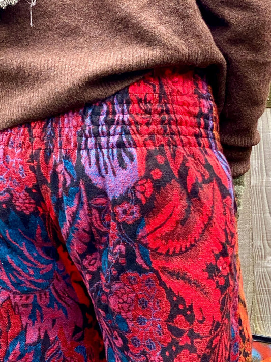 Cosy Warm Winter Blanket Trousers - Fireburst