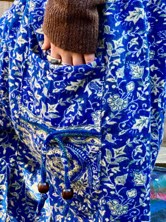 Extra Thick Cosy Warm Winter Blanket Trousers - Royal Blue