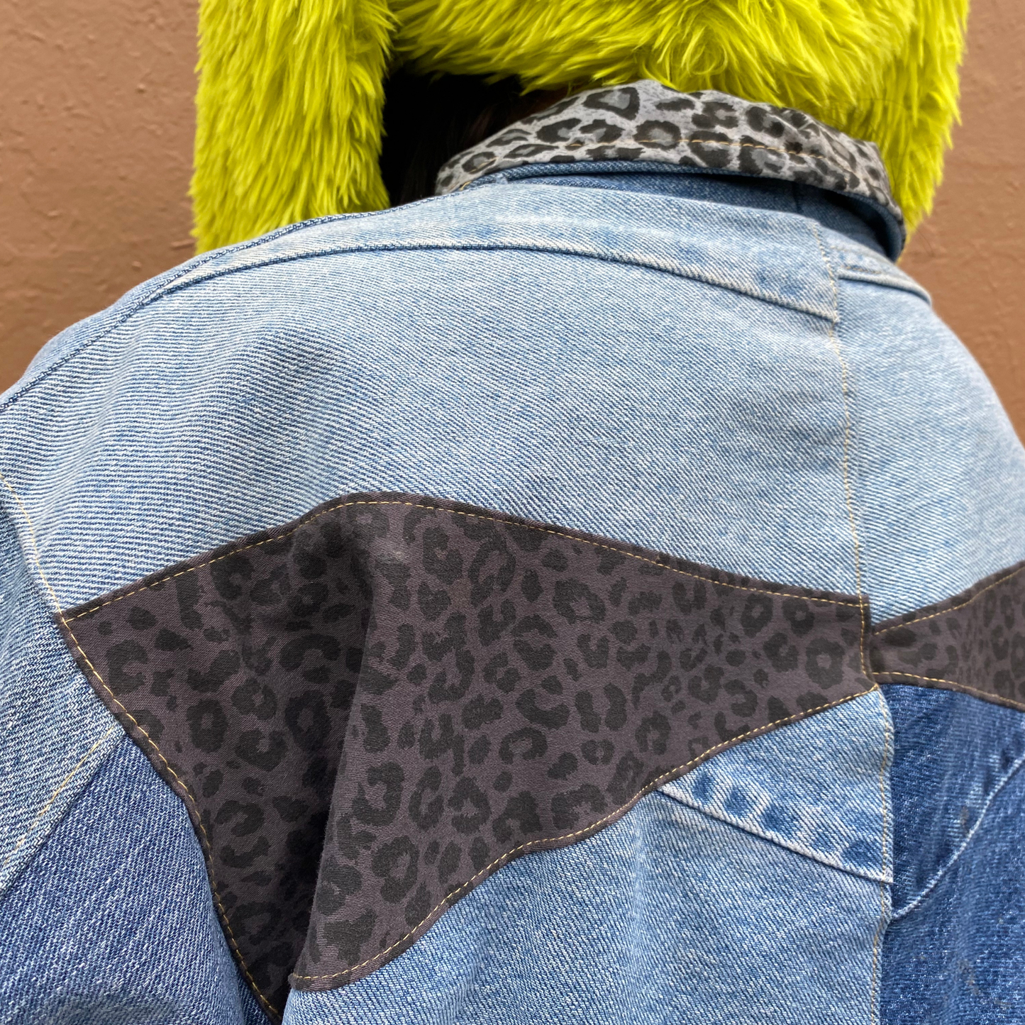 Reworked Denim Patchwork Jacket Carhartt-Style 1