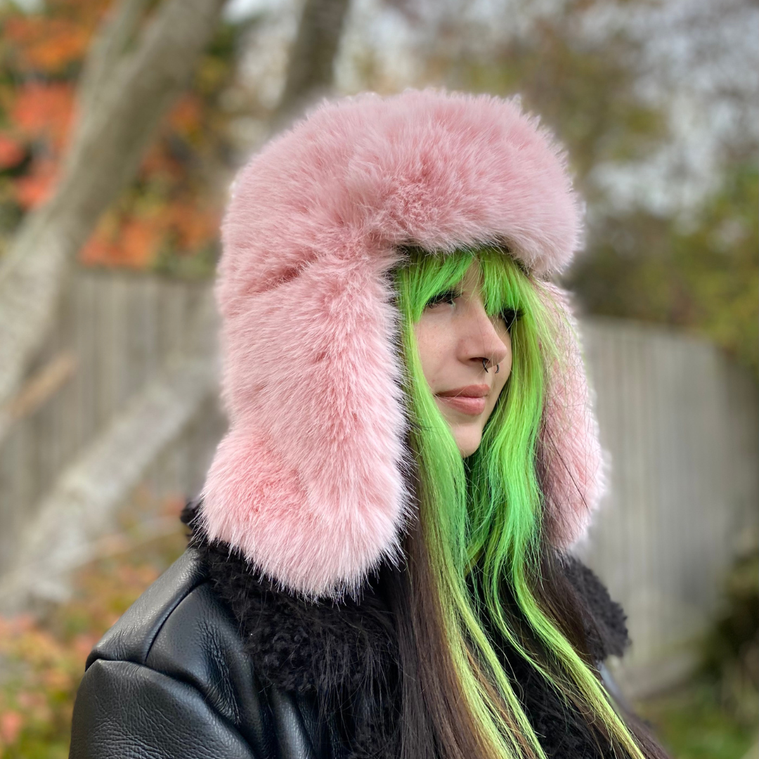 Warm Faux Fur Mink Trapper Hat