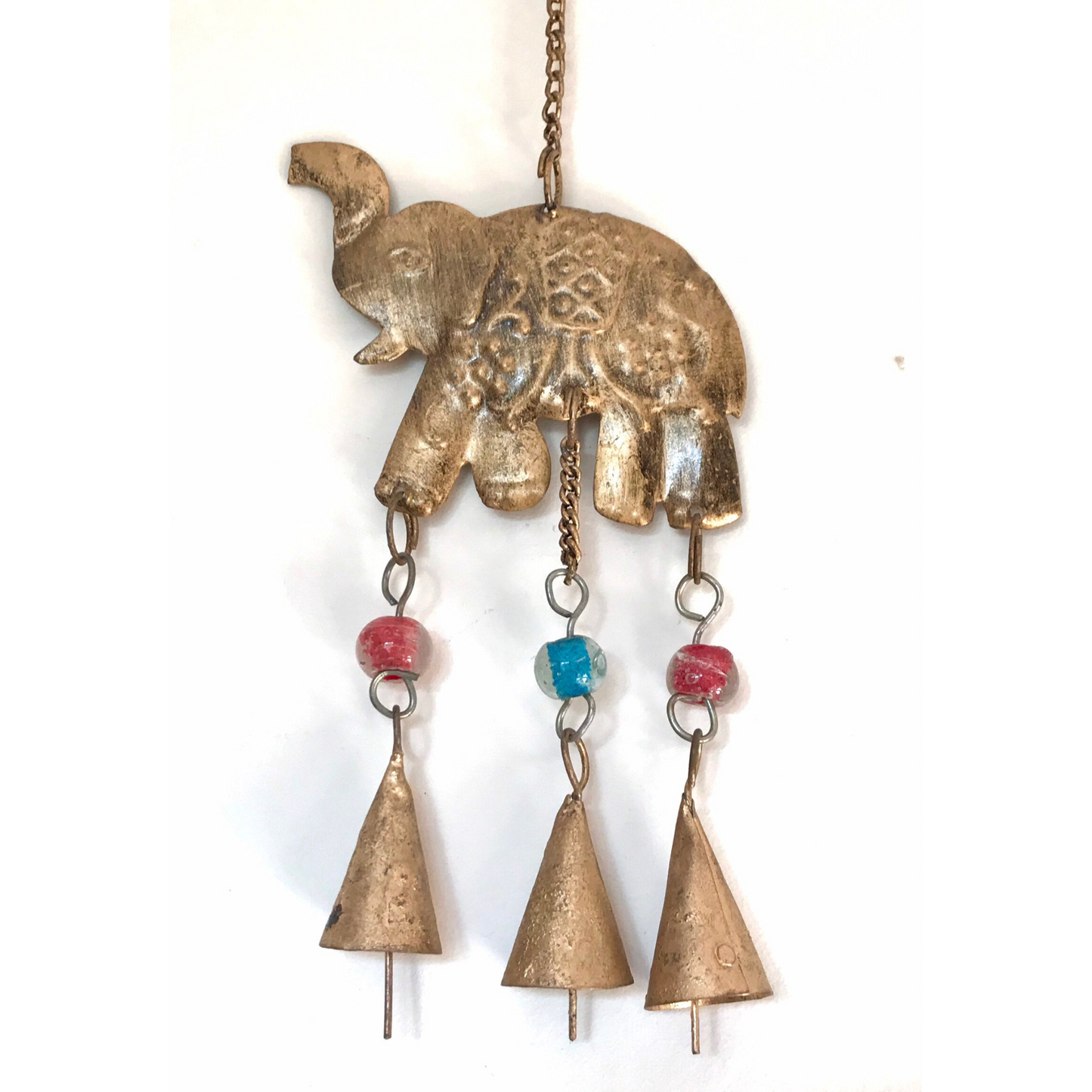 Hanging Brass Elephant Wind Chime