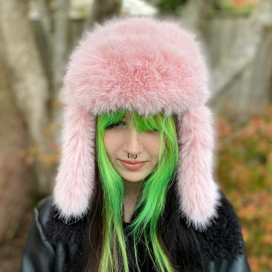 Warm Faux Fur Mink Trapper Hat