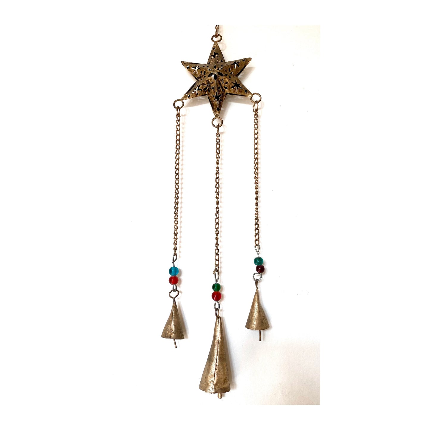 Hanging Brass Star Wind Chime