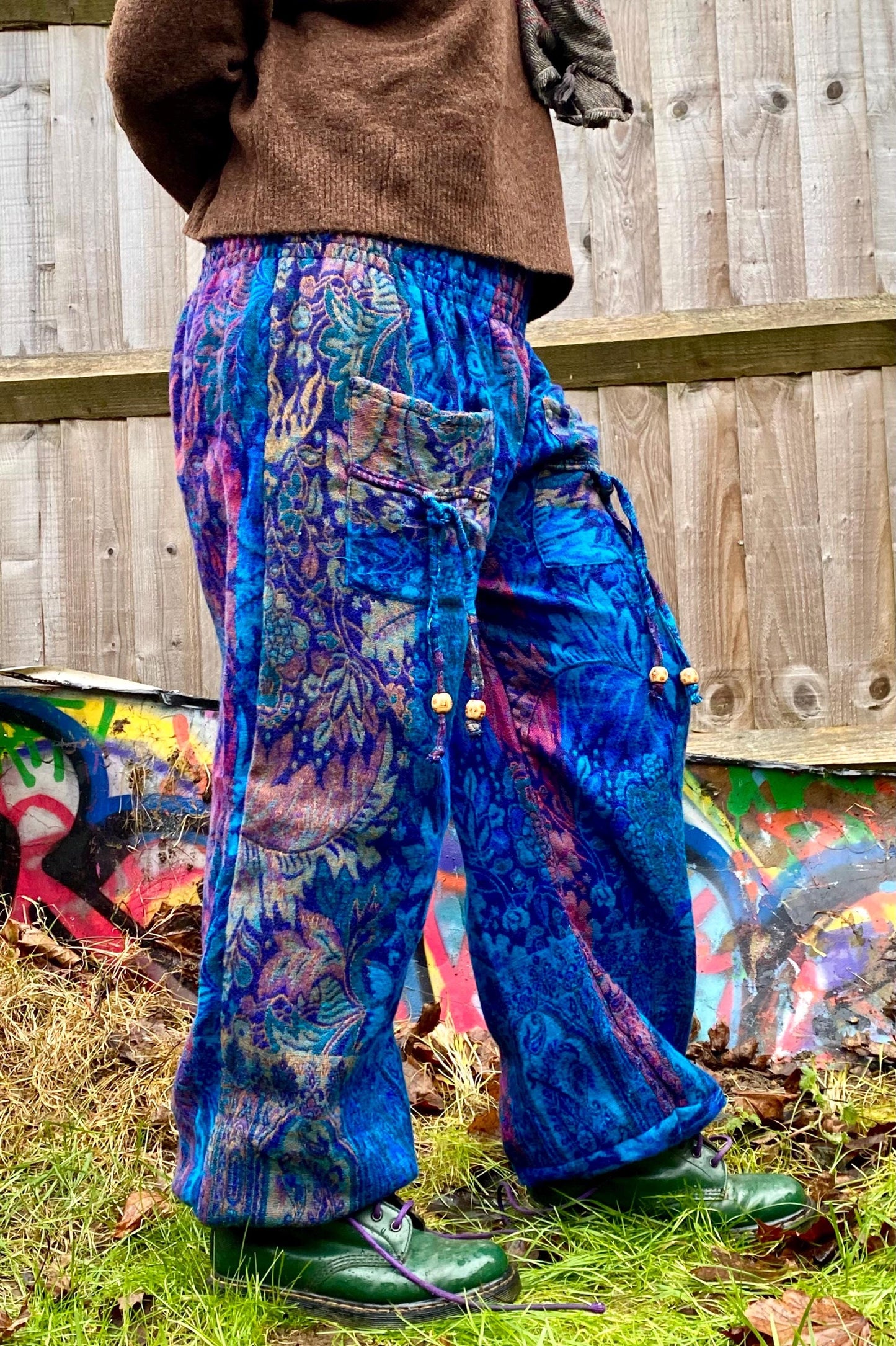 Cosy Warm Winter Blanket Trousers - Hyacinth