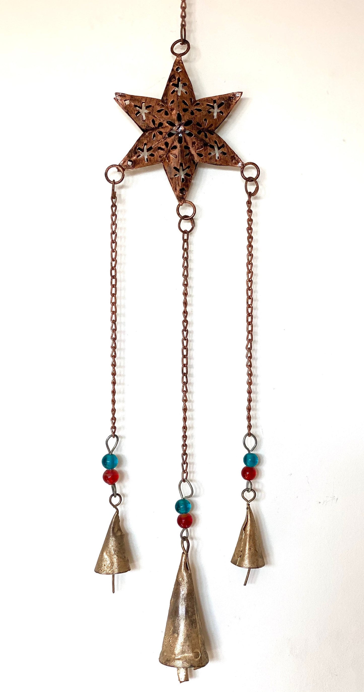 Hanging Brass Star Wind Chime