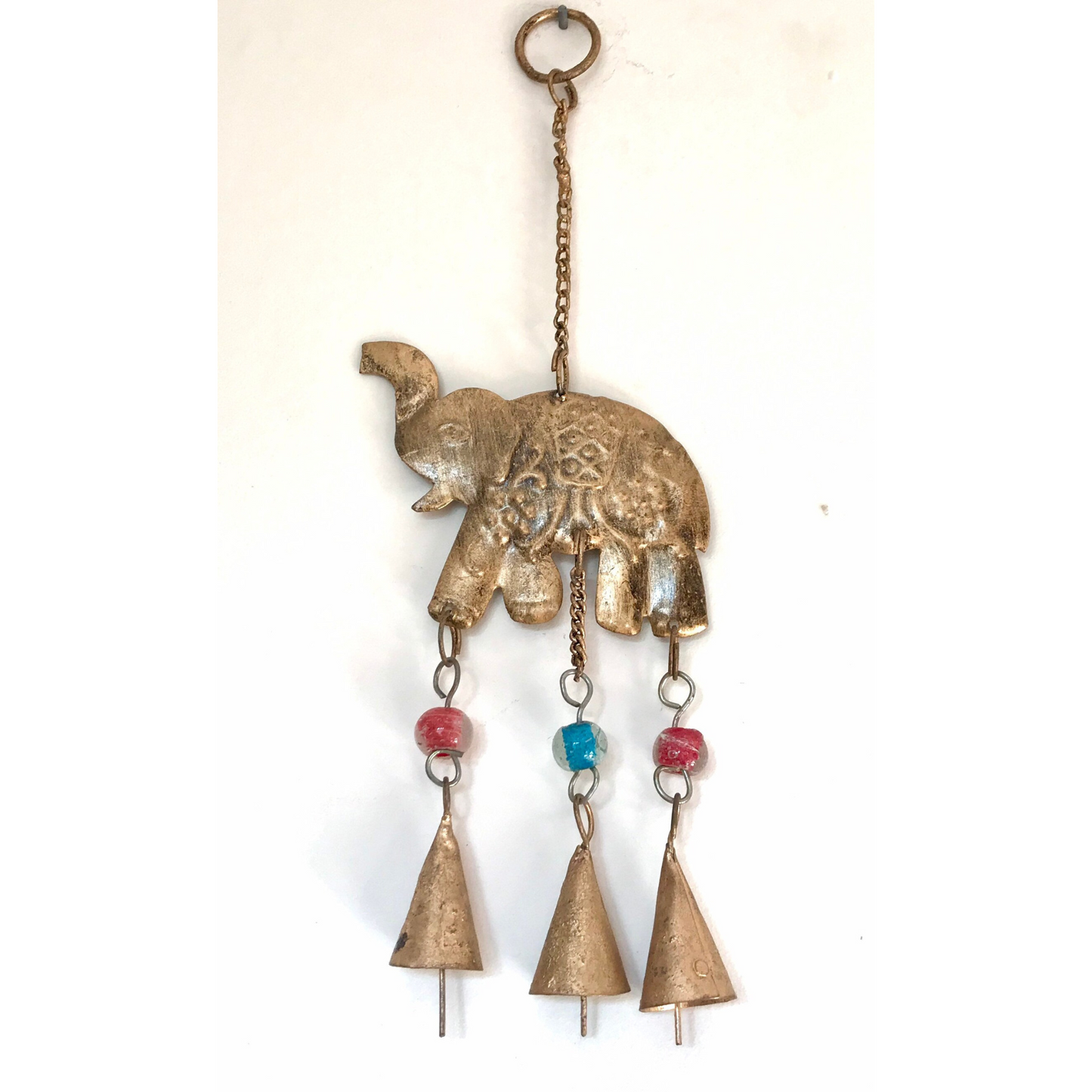 Hanging Brass Elephant Wind Chime