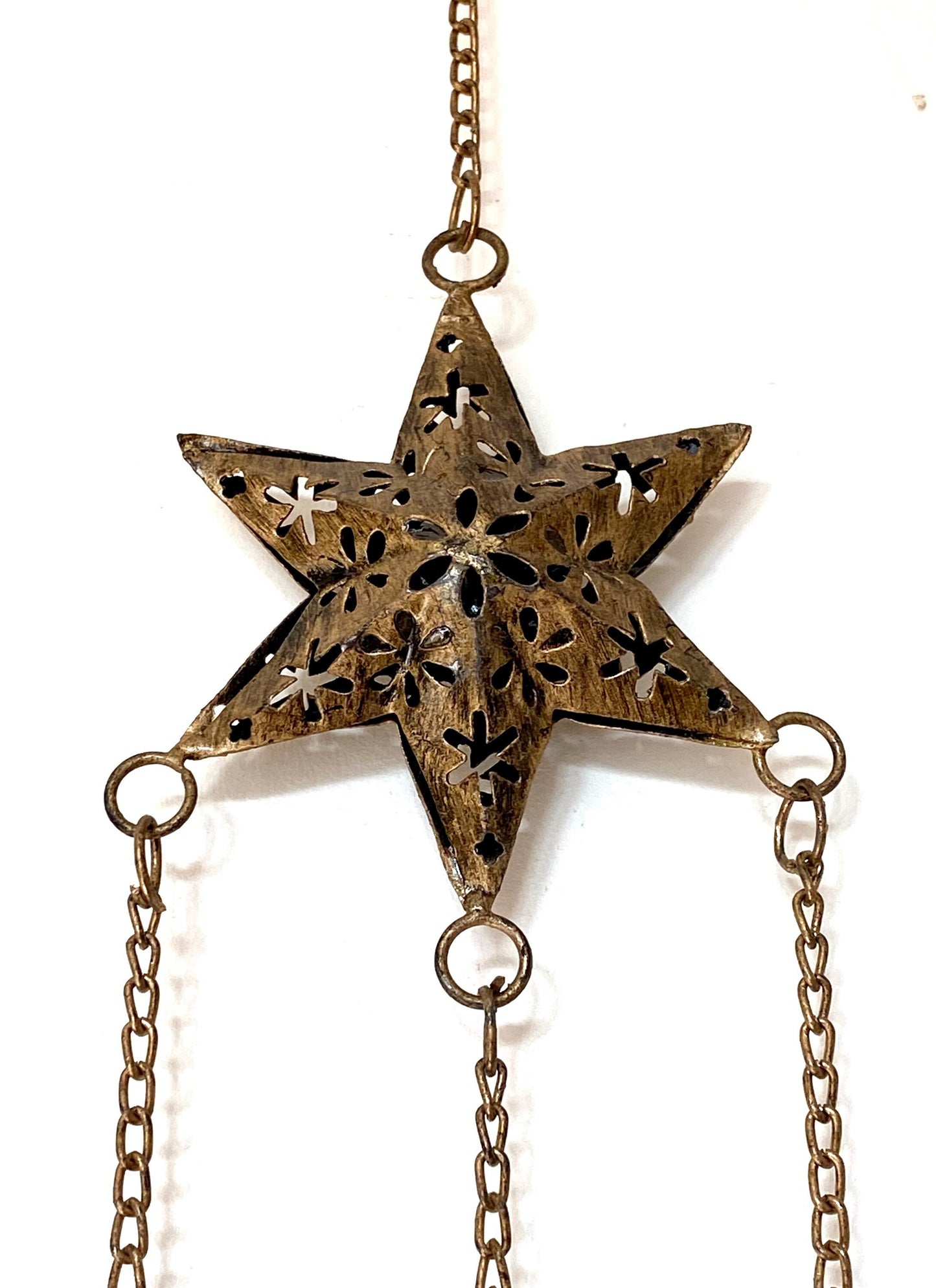 Hanging Brass Star Wind Chime