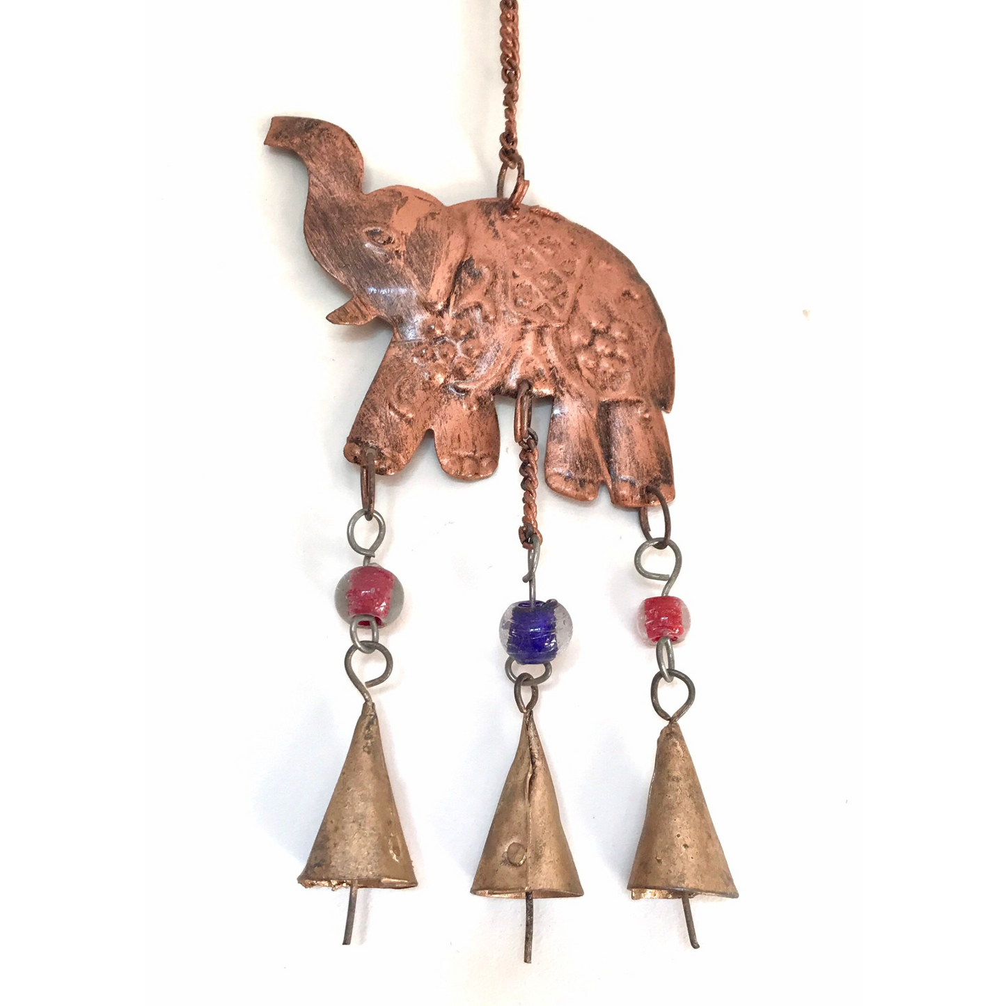Hanging Brass Elephant Wind Chime
