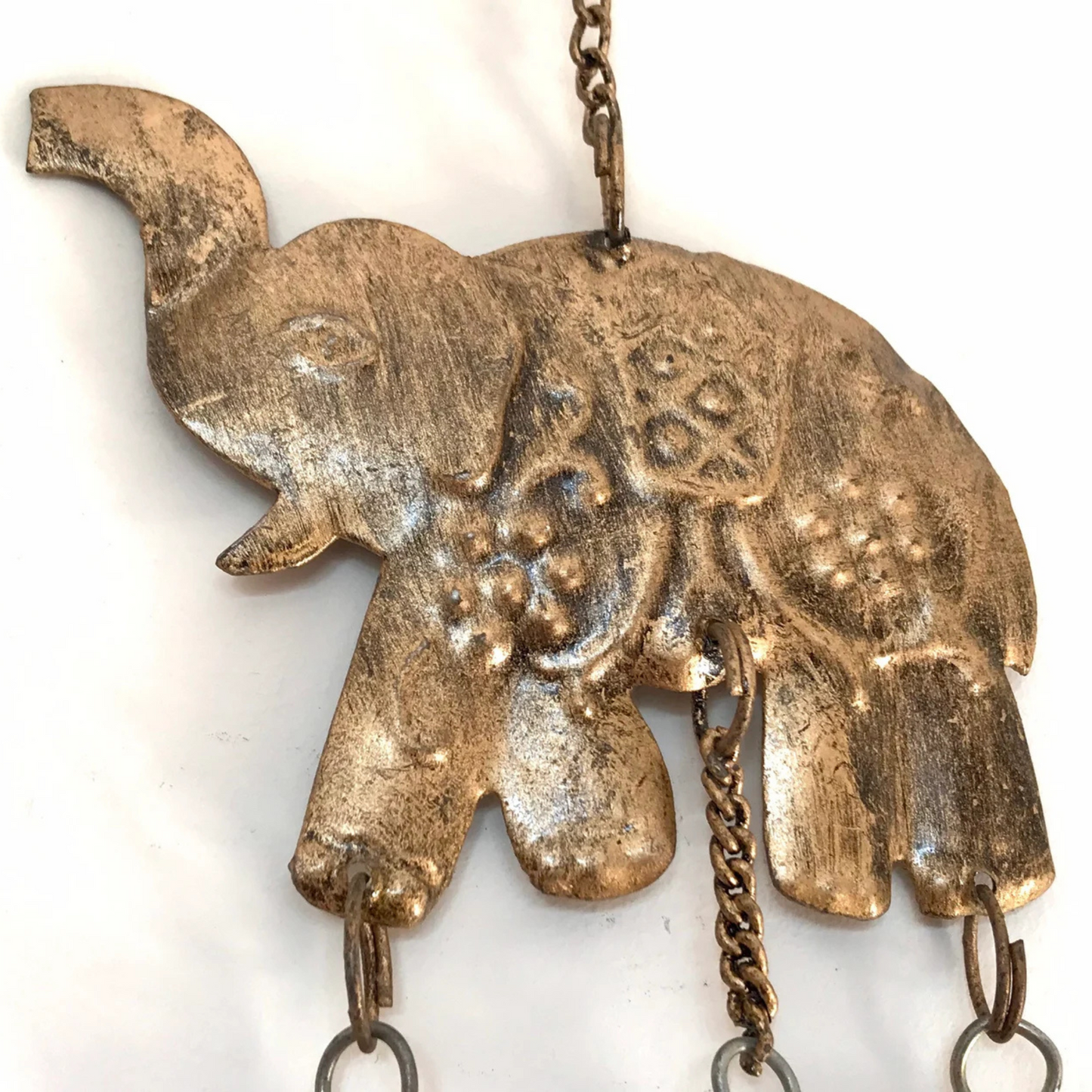 Hanging Brass Elephant Wind Chime