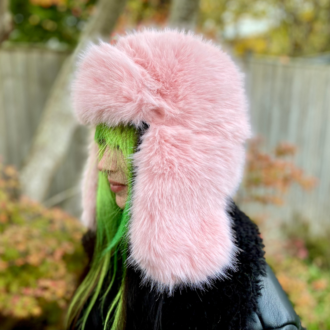 Warm Faux Fur Mink Trapper Hat