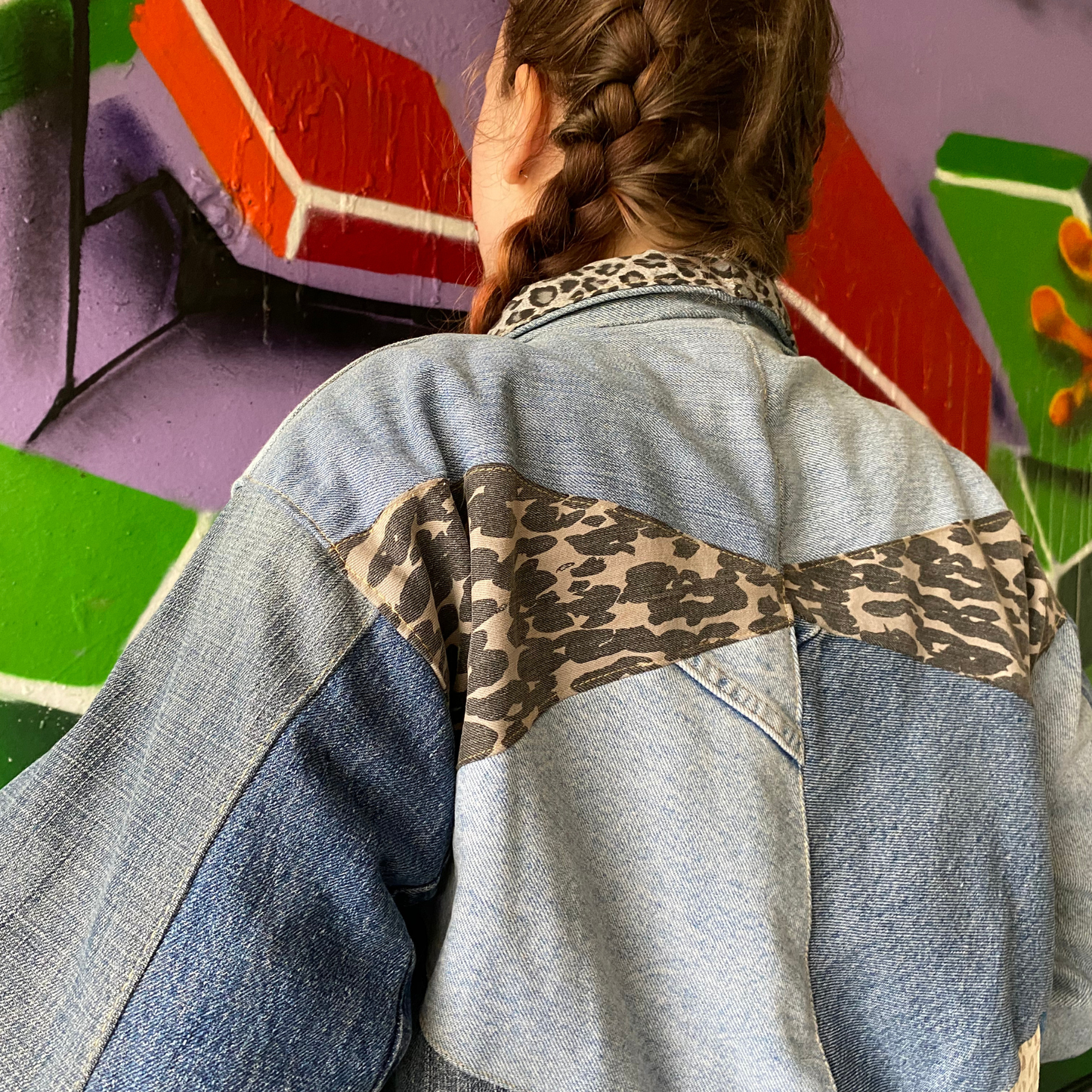 Reworked Denim Patchwork Jacket Carhartt-Style 5