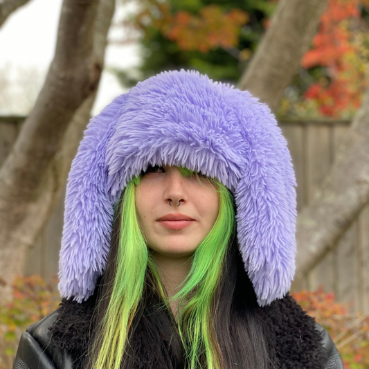Warm Fluffy Floppy Rabbit Hat