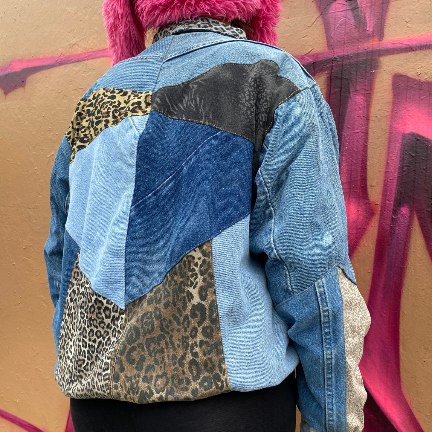 Reworked Denim Patchwork Jacket Carhartt-Style 2