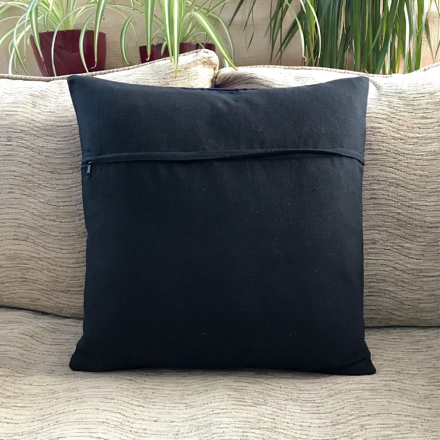 Turquoise Embroidered Thai Cushion Cover