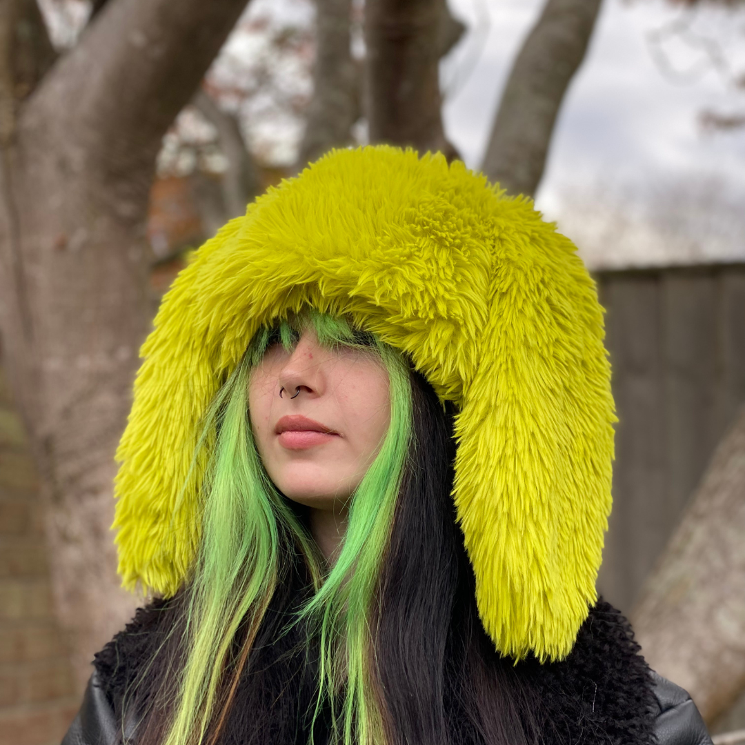 Warm Fluffy Floppy Rabbit Hat