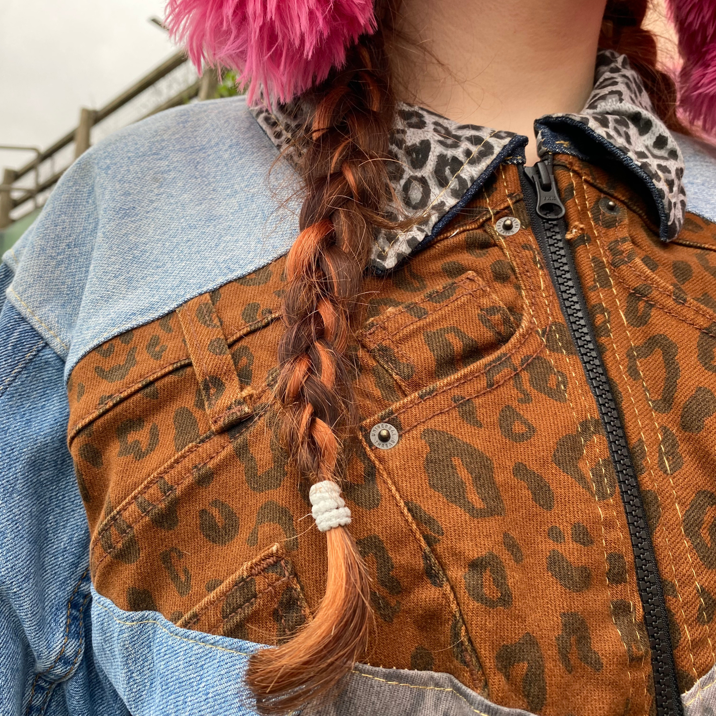 Reworked Denim Patchwork Jacket Carhartt-Style 2