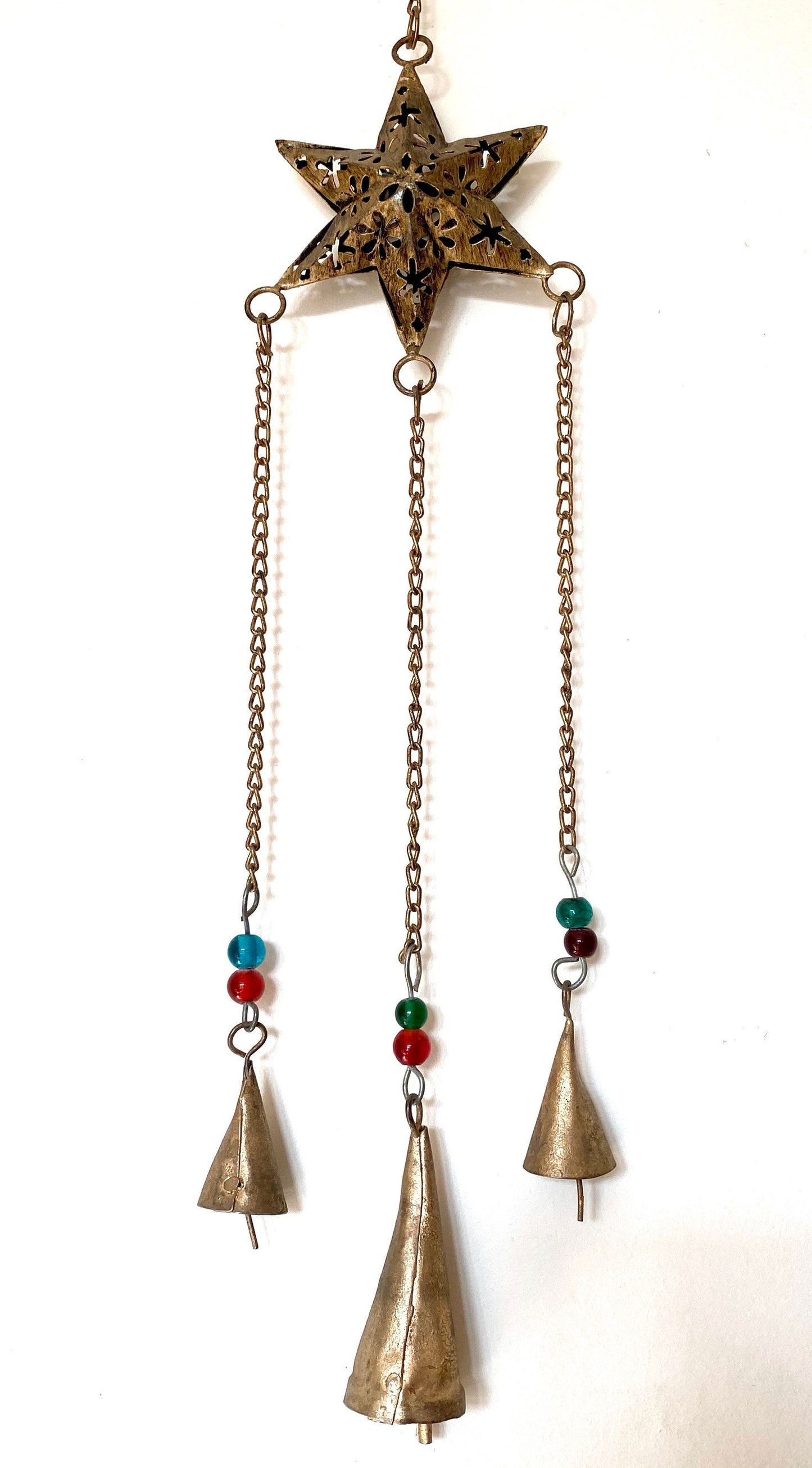 Hanging Brass Star Wind Chime