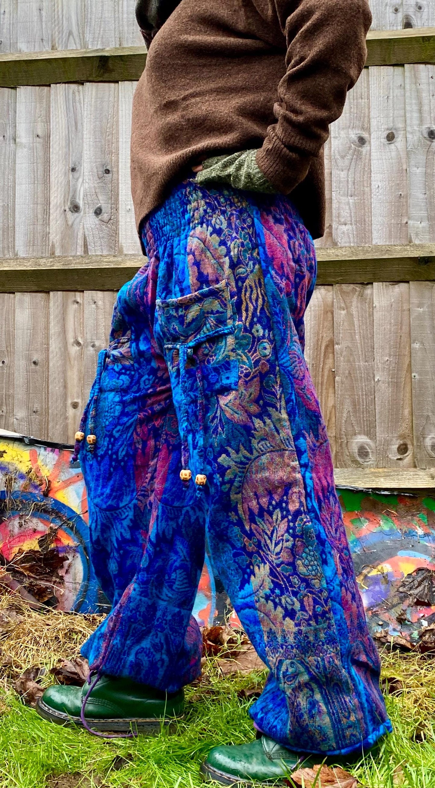 Cosy Warm Winter Blanket Trousers - Hyacinth