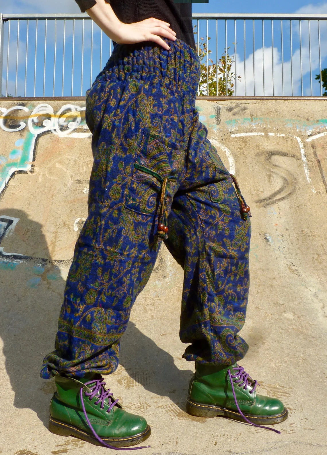 Cosy Warm Winter Blanket Trousers - Spruce