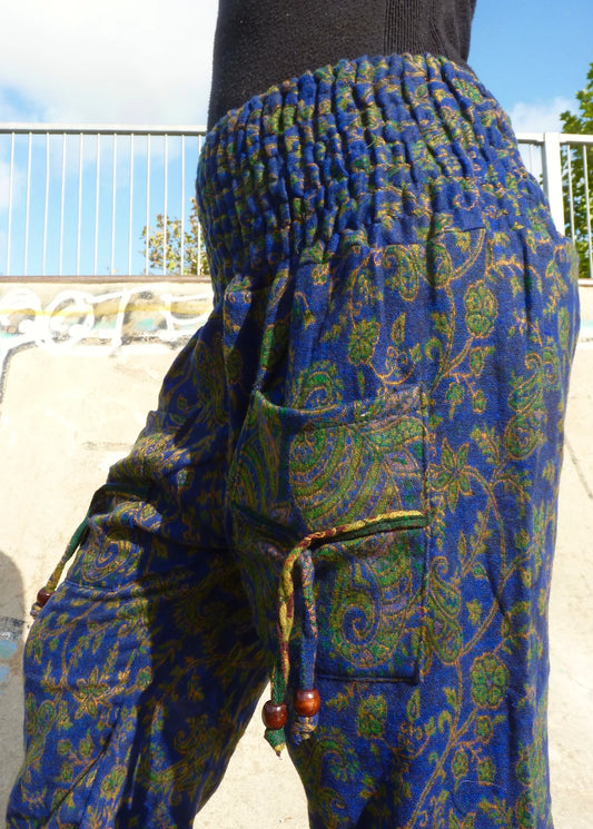 Cosy Warm Winter Blanket Trousers - Spruce