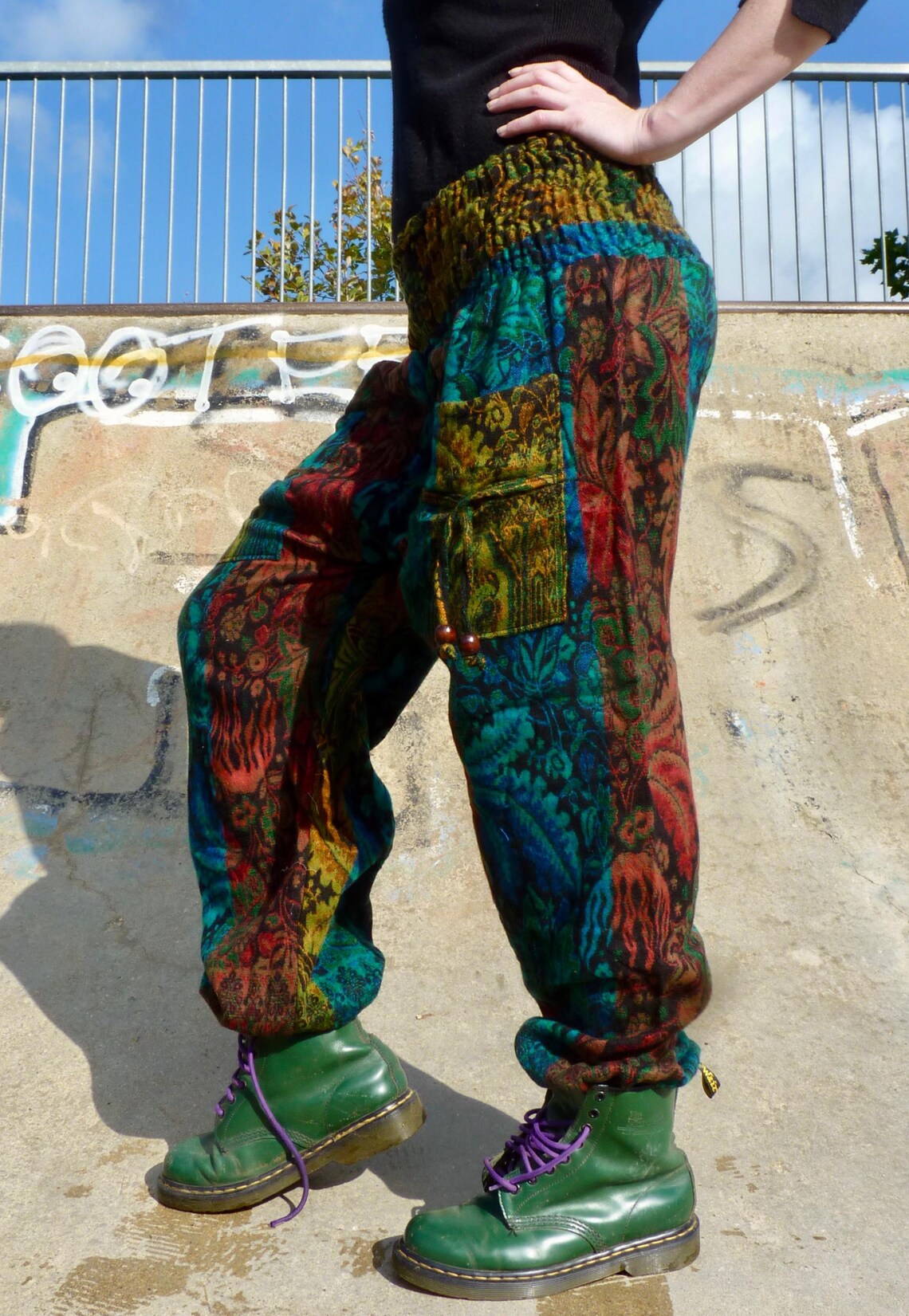 Cosy Warm Winter Blanket Trousers - Evergreen