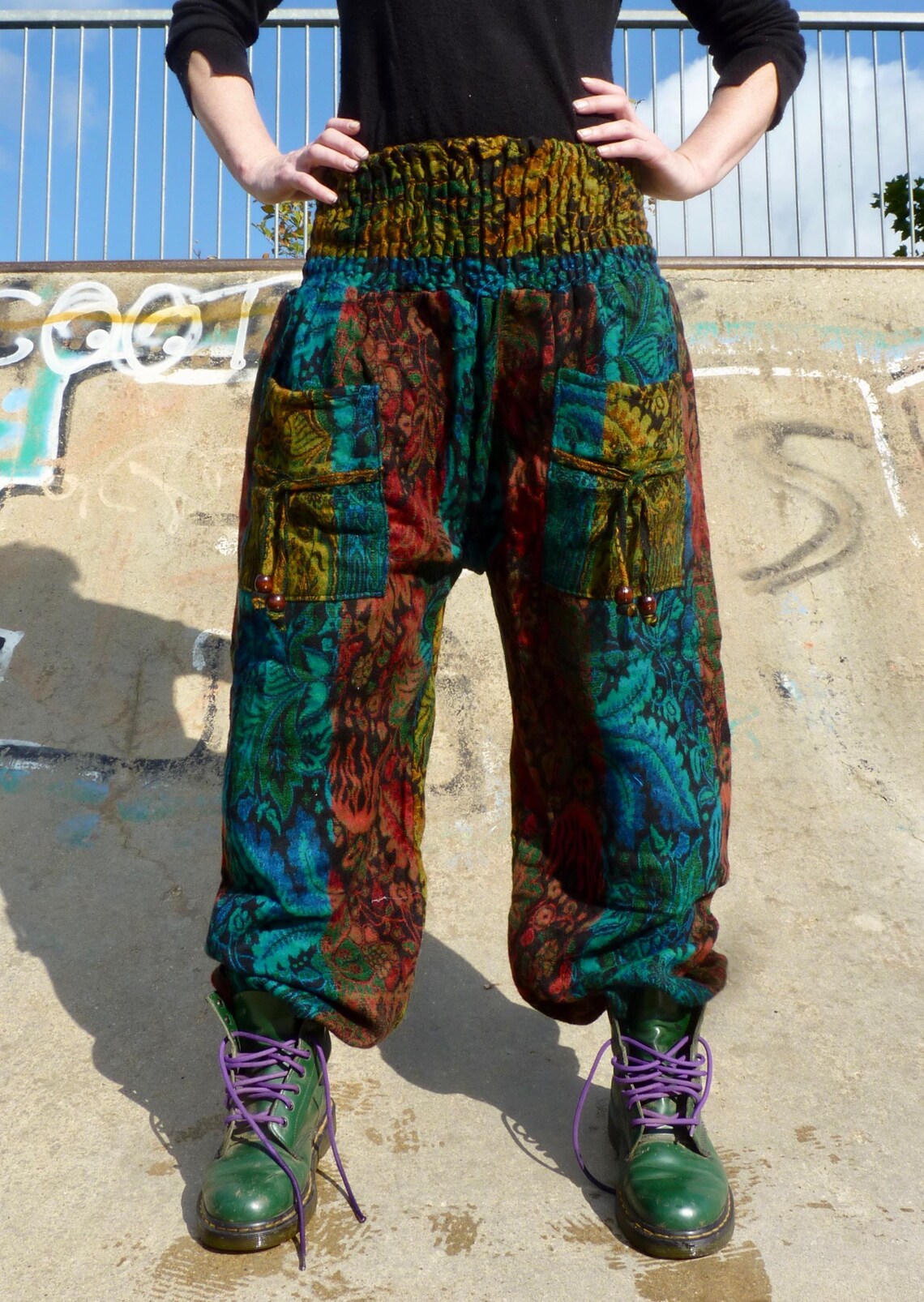 Cosy Warm Winter Blanket Trousers - Evergreen