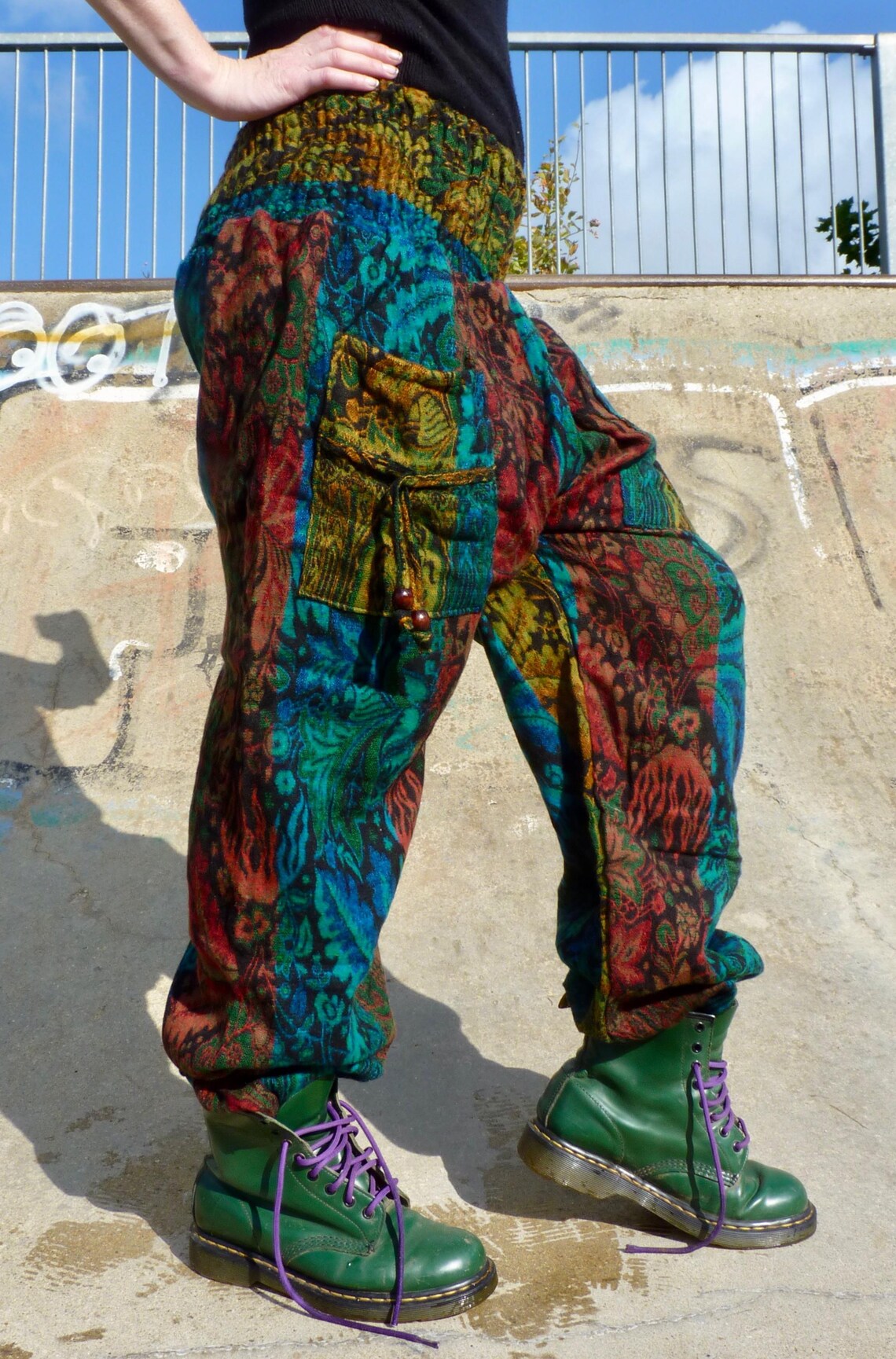 Cosy Warm Winter Blanket Trousers - Evergreen