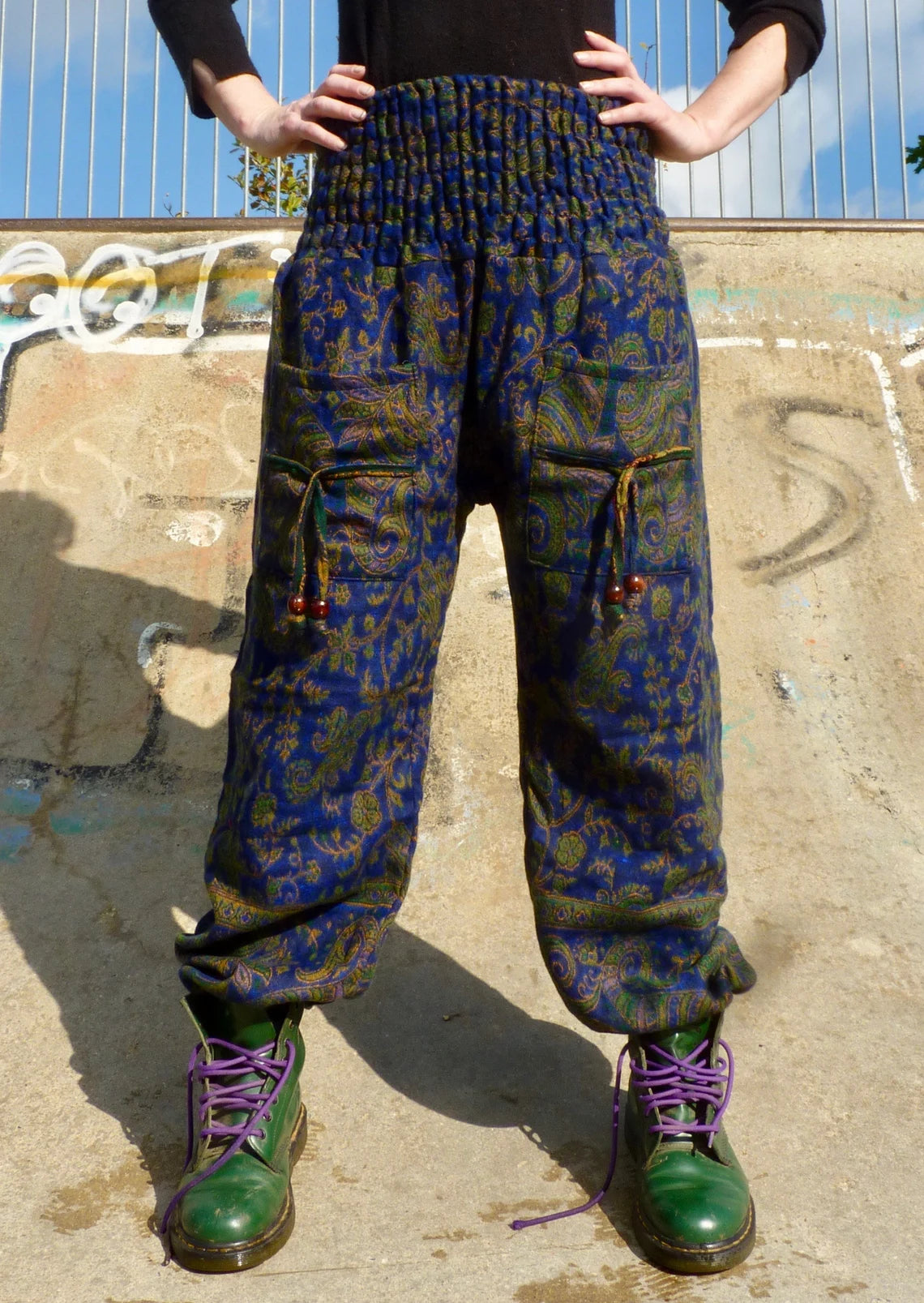 Cosy Warm Winter Blanket Trousers - Spruce