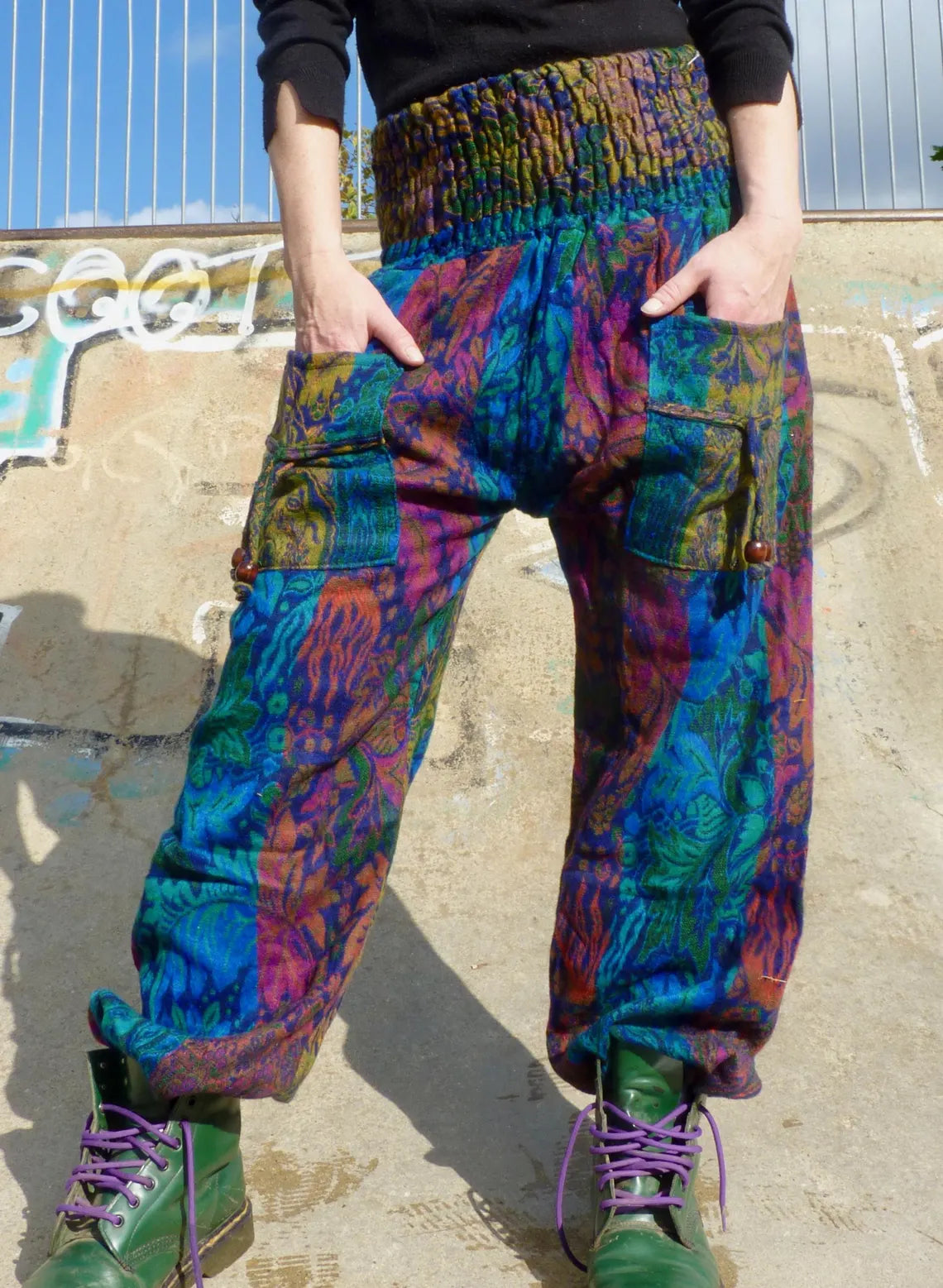 Cosy Warm Winter Blanket Trousers - Crocus