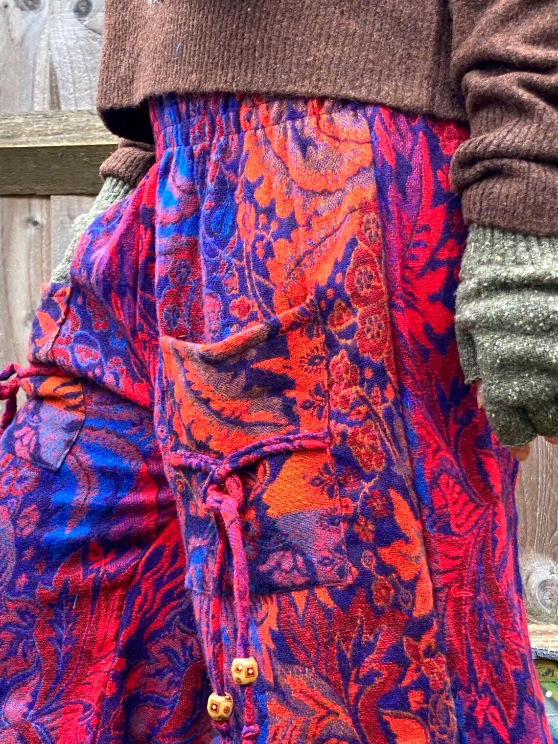 Cosy Warm Winter Blanket Trousers - Blaze