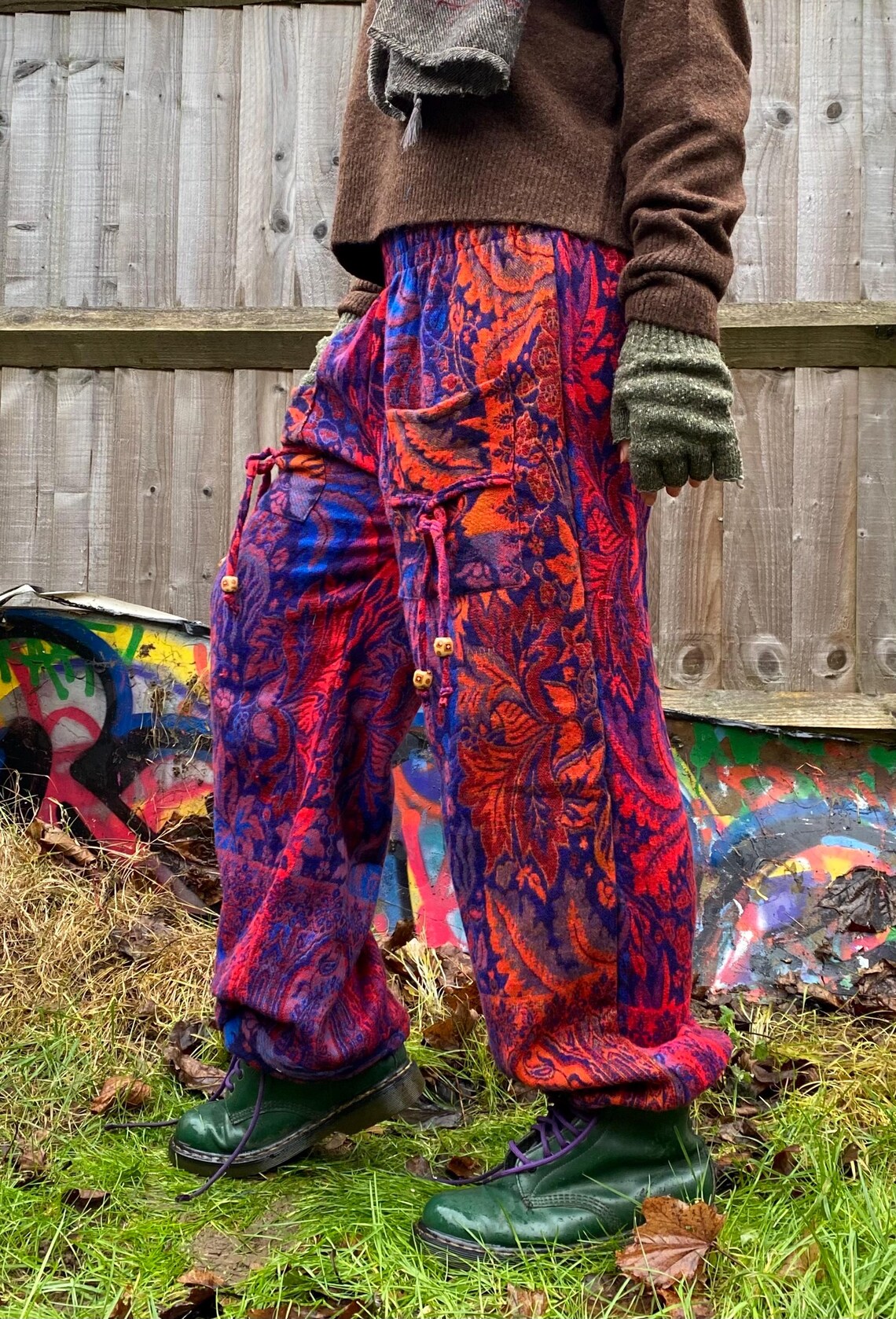 Cosy Warm Winter Blanket Trousers - Blaze