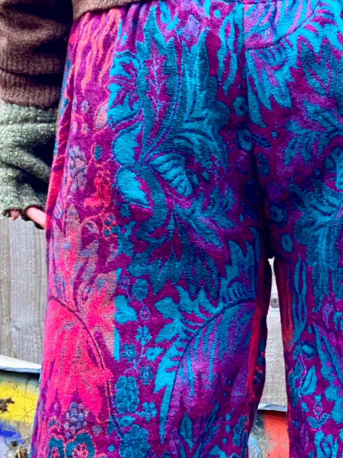 Cosy Warm Winter Blanket Trousers - Anemone