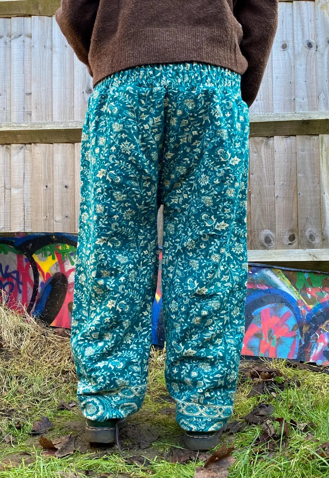 Extra Thick Cosy Warm Winter Blanket Trousers - Teal