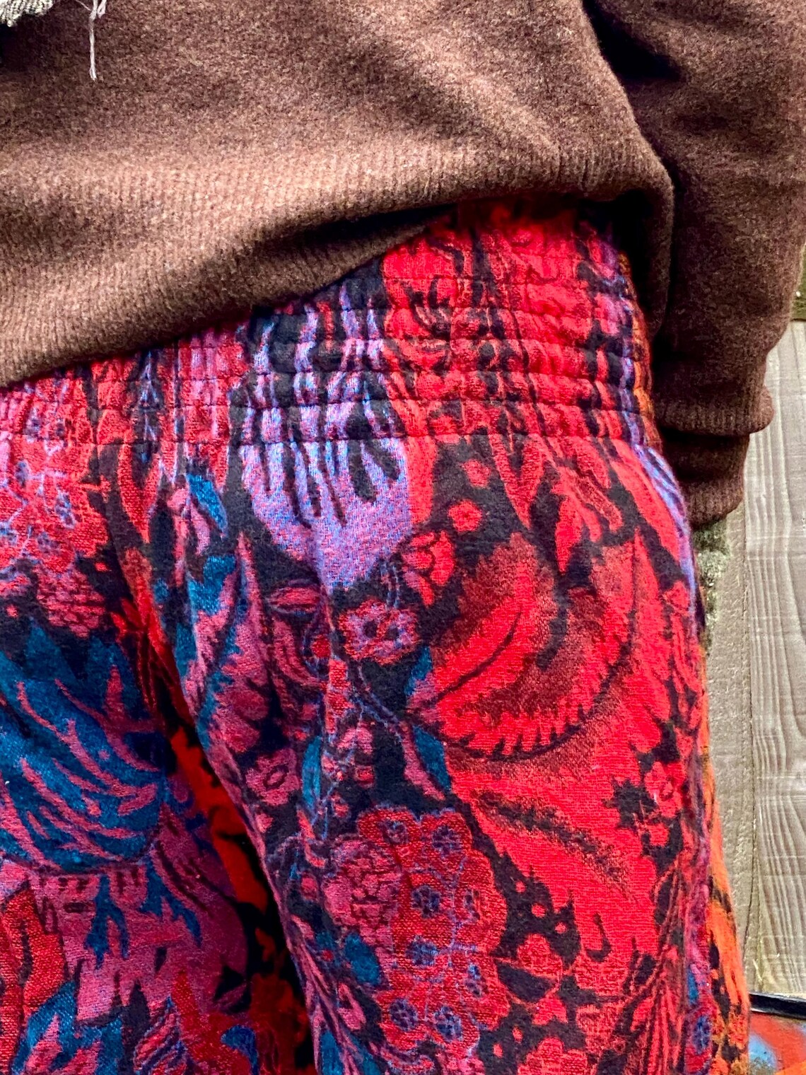 Cosy Warm Winter Blanket Trousers - Fireburst
