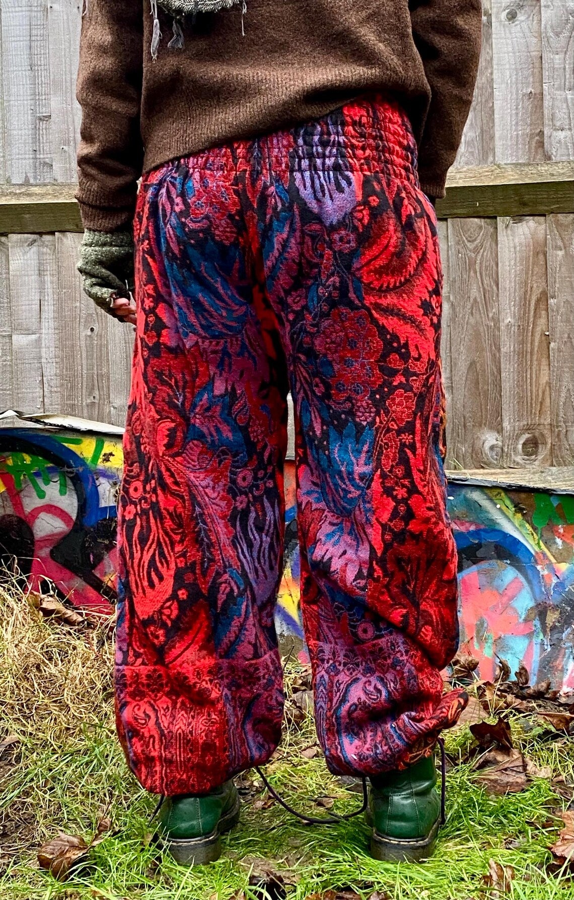 Cosy Warm Winter Blanket Trousers - Fireburst
