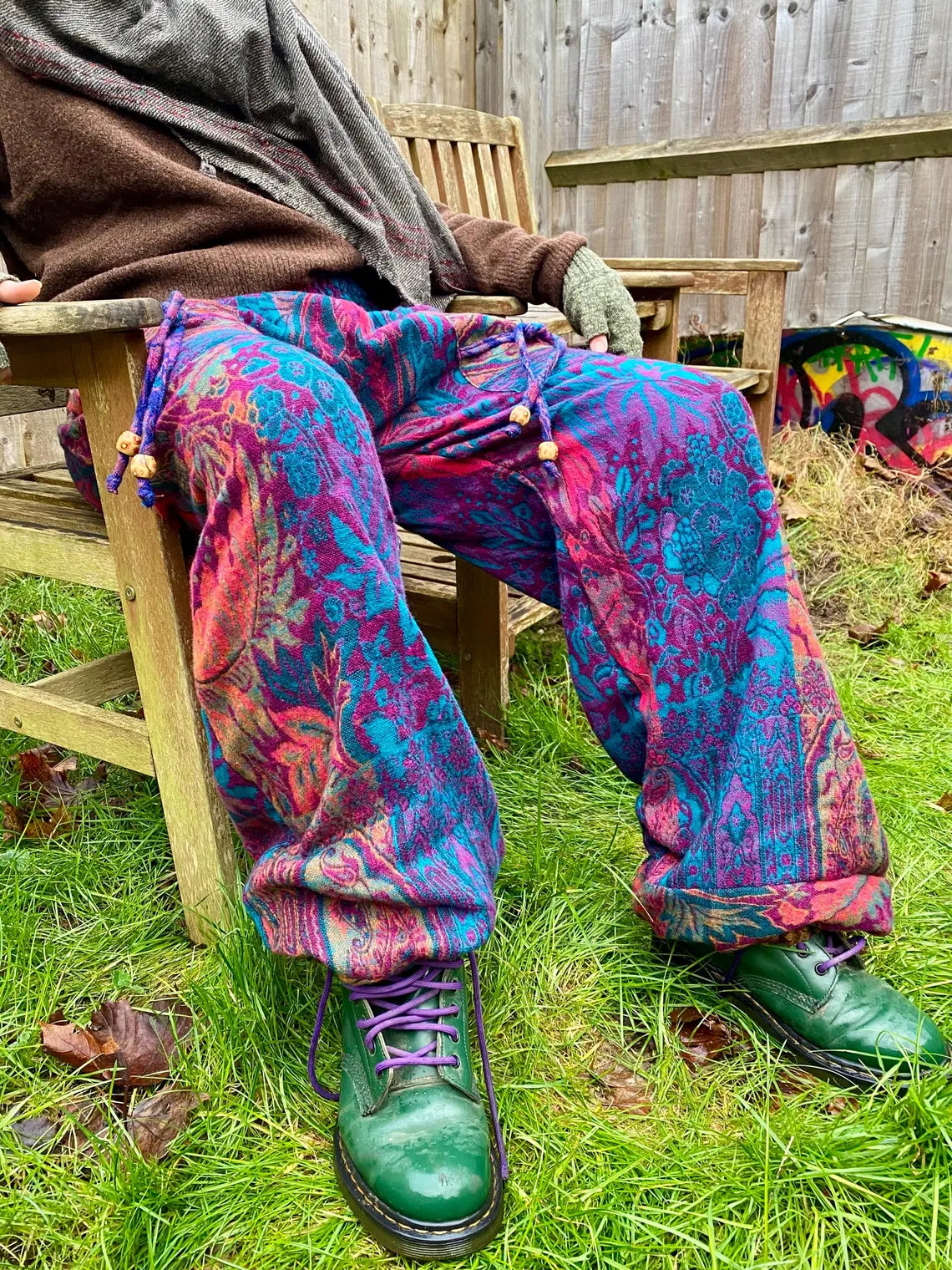 Cosy Warm Winter Blanket Trousers - Anemone