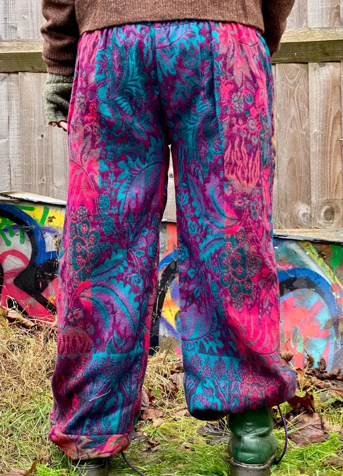 Cosy Warm Winter Blanket Trousers - Anemone