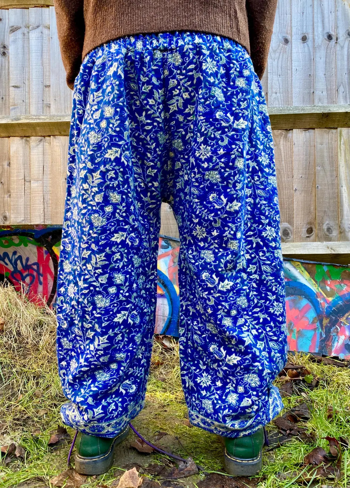 Extra Thick Cosy Warm Winter Blanket Trousers - Royal Blue