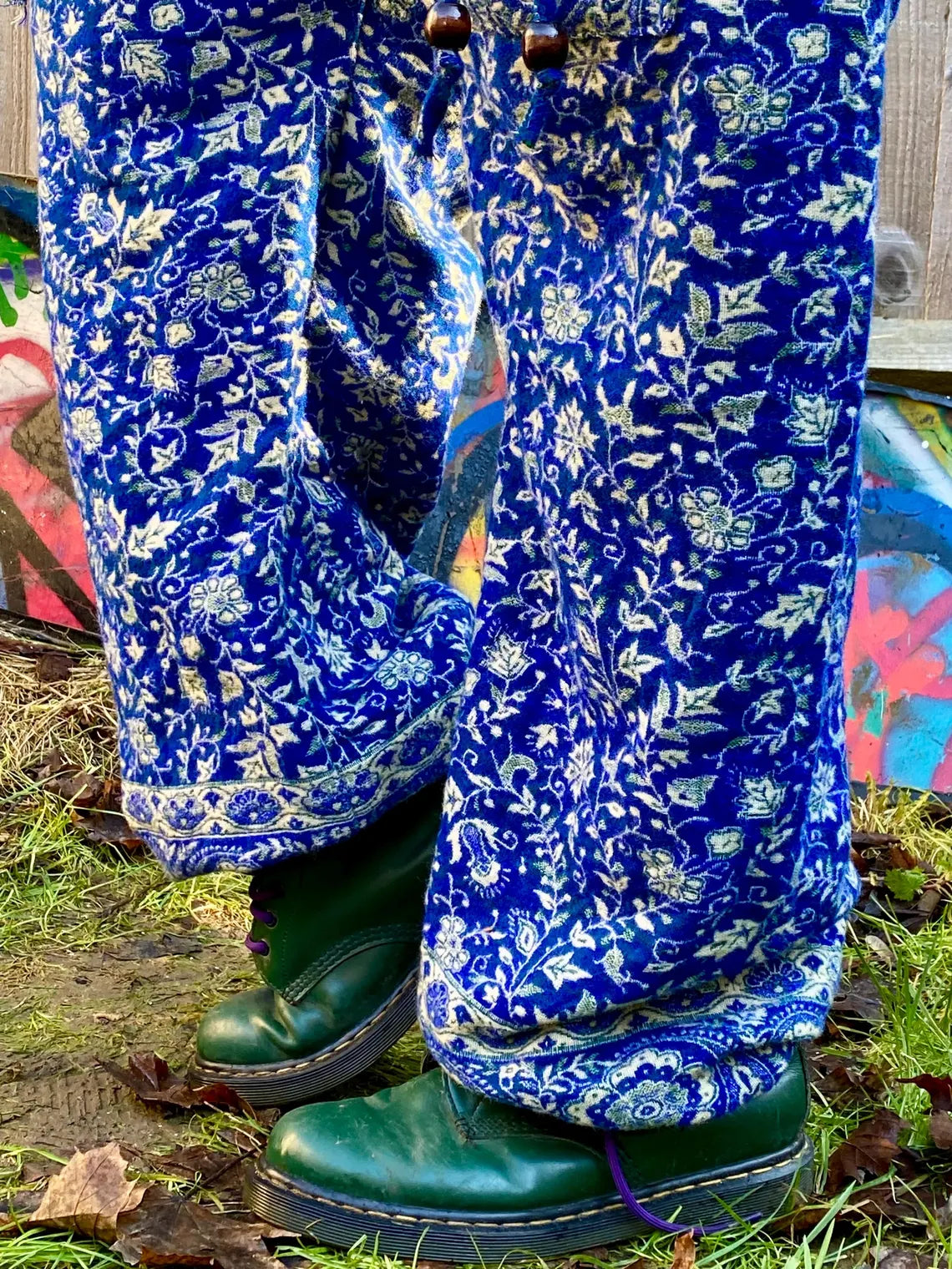 Extra Thick Cosy Warm Winter Blanket Trousers - Royal Blue