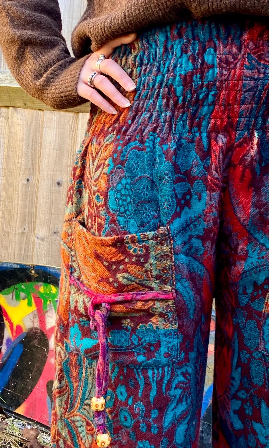 Cosy Warm Winter Blanket Trousers - Conker