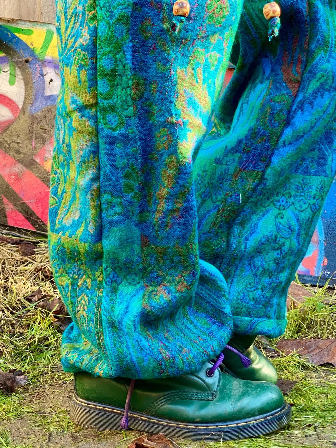 Cosy Warm Winter Blanket Trousers - Limeflower