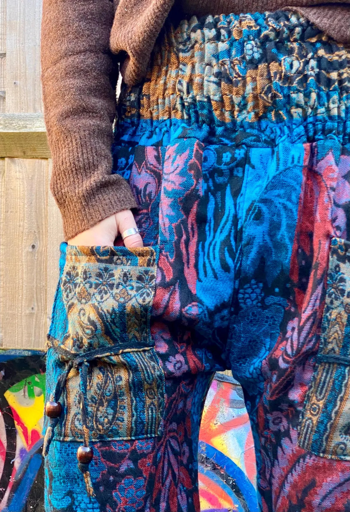 Cosy Warm Winter Blanket Trousers - Cosmos