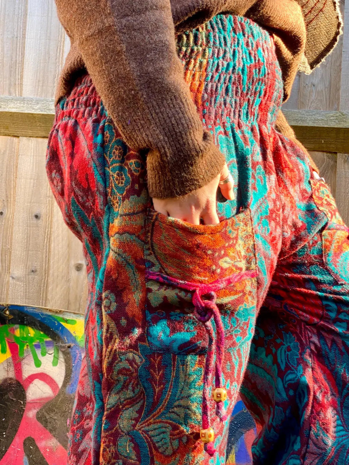 Cosy Warm Winter Blanket Trousers - Conker