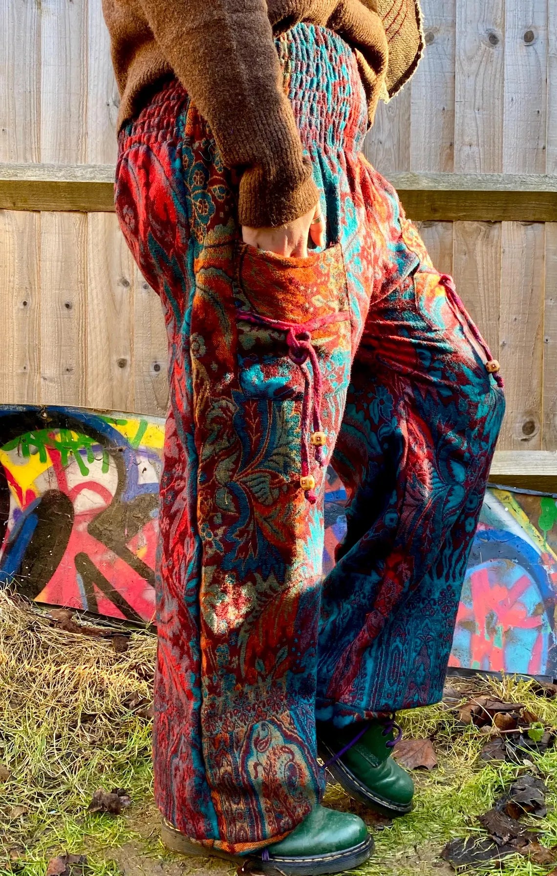 Cosy Warm Winter Blanket Trousers - Conker