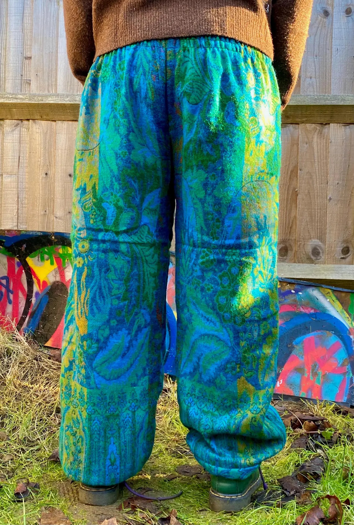 Cosy Warm Winter Blanket Trousers - Limeflower