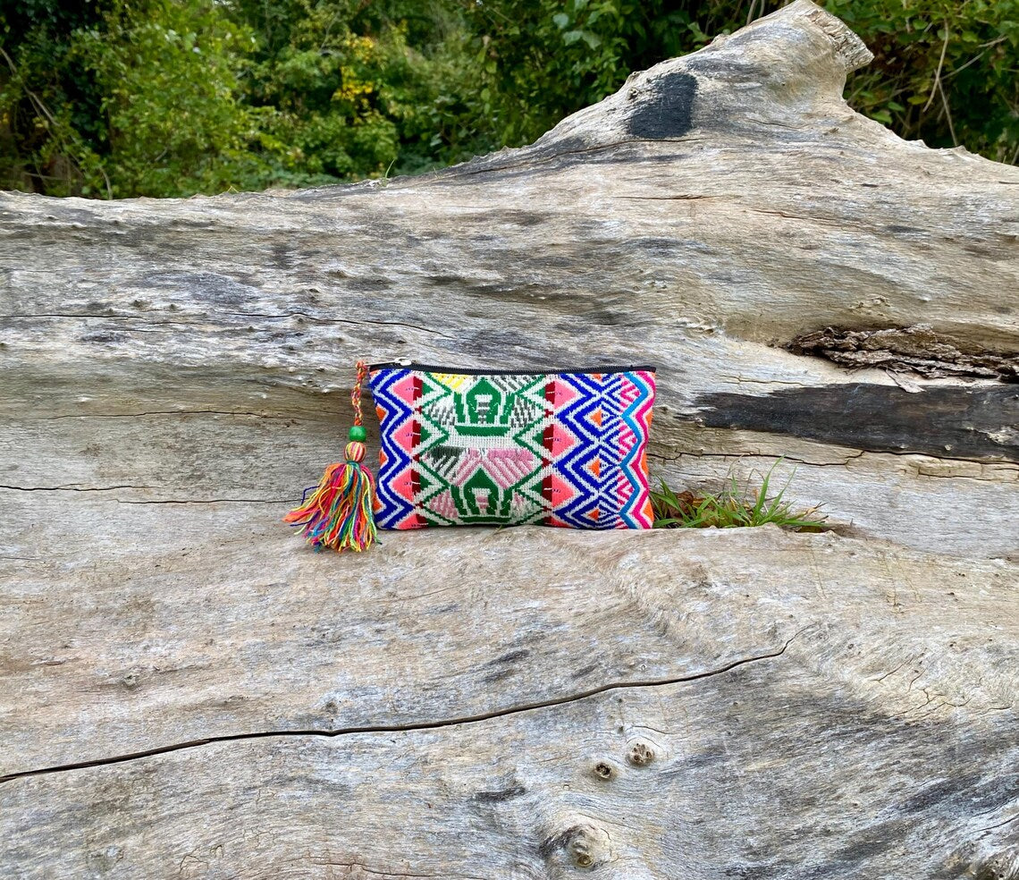 Upcycled Hand-loomed Purse - Mangrove